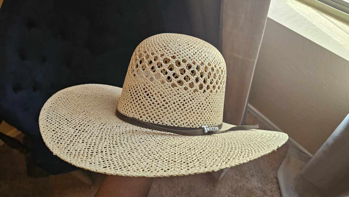 Twister Jute Honeycomb Open Crown 4.5" Brim